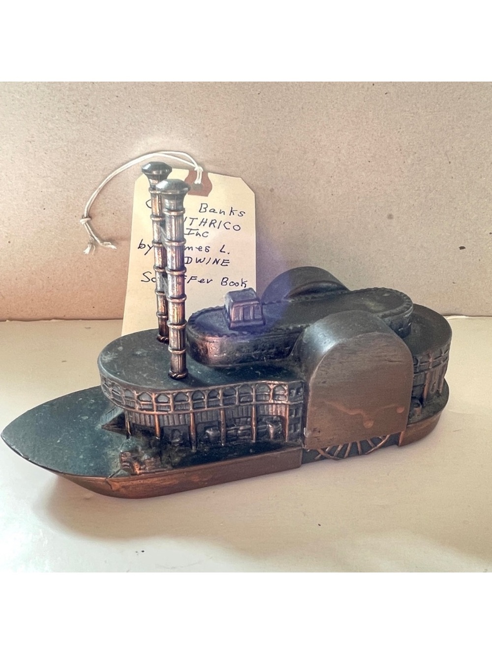 Vintage Antique Steamboat Coin Bank -collectible
